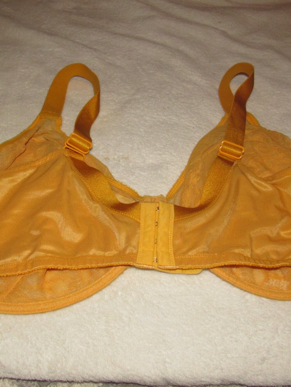 HSIA Orange Unlined Bra Size 44DDD USED - Picture 3 of 6